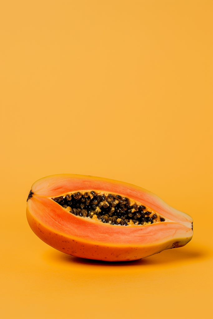 绿色天然食品红心牛奶木瓜水果图片