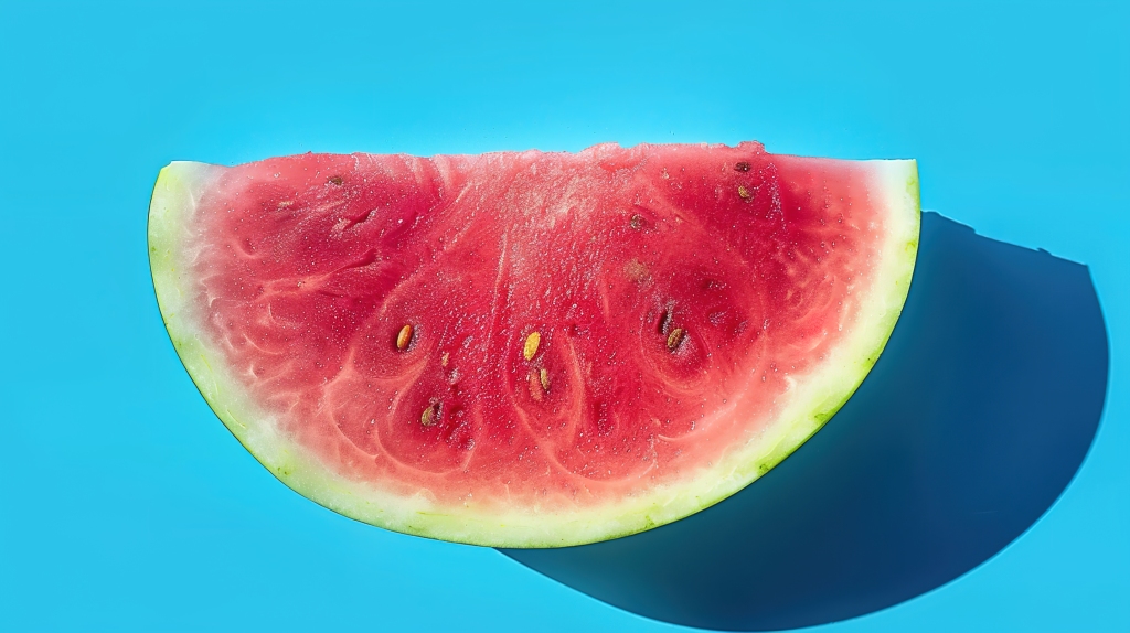 西瓜健康解暑水果冰凉摄影鲜甜果汁新鲜