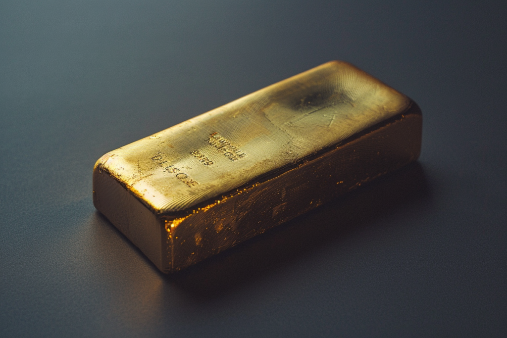 珍奇的金融黄金块金条摄影图片