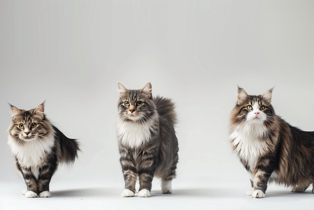 善变的宠物猫咪缅因猫摄影图片
