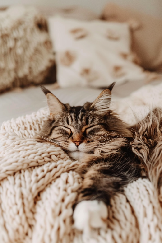 高傲的家养宠物缅因猫摄影图片