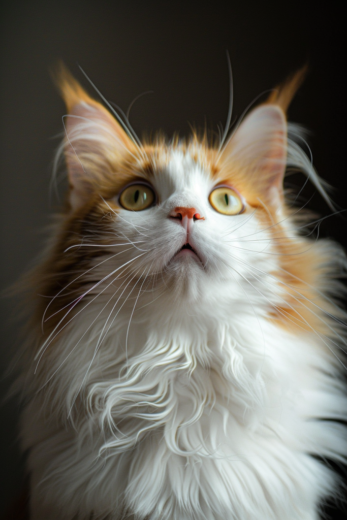 健康的家养宠物缅因猫摄影图片