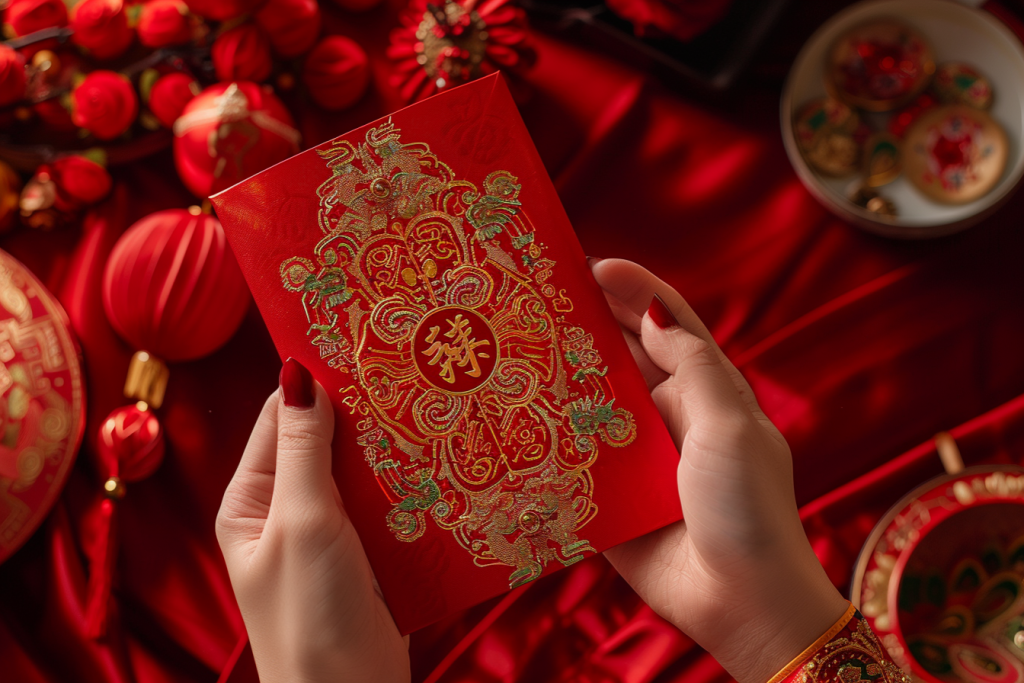 吉利包装过年红包封包图片摄影图
