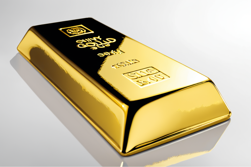 纯金铸锭金属黄金图片摄影图