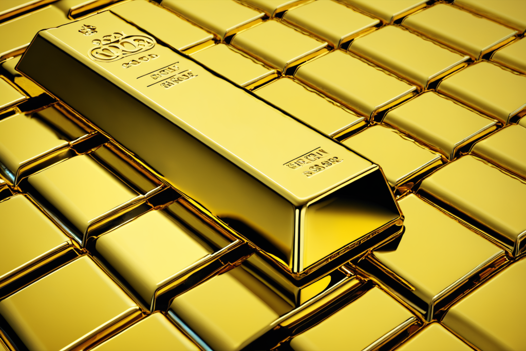 金钱铸锭金属金条黄金图片摄影图