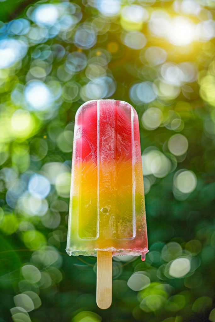 柔软细腻的夏季雪糕冰棍摄影图片