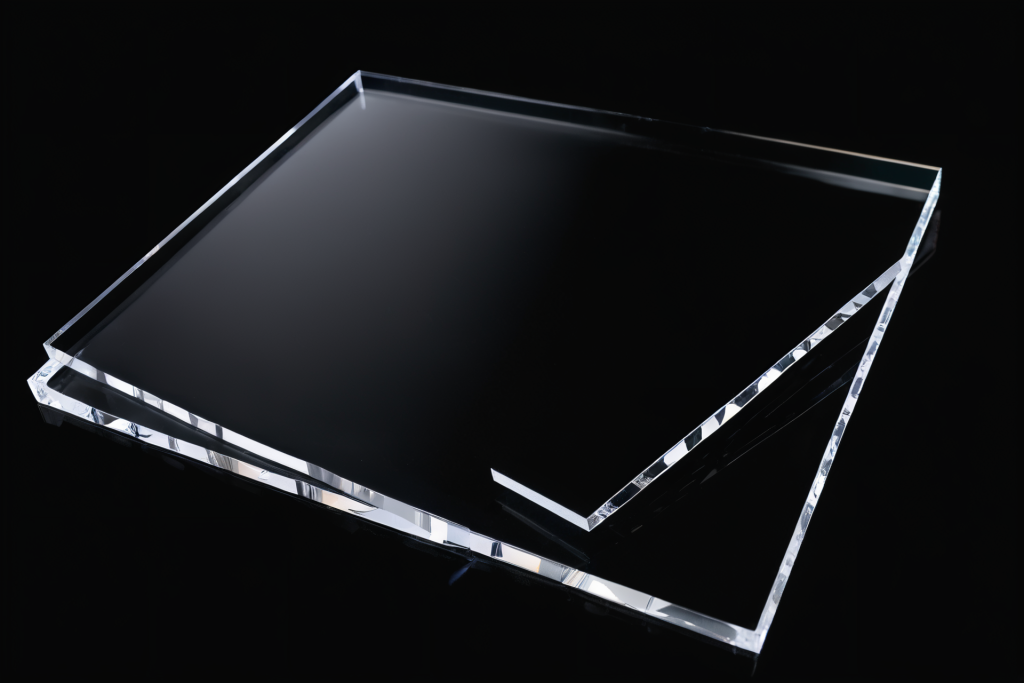 工艺透明矩形标牌亚克力板摄影图图片