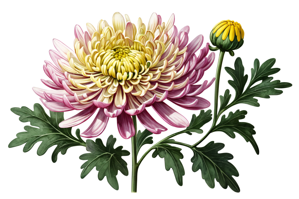 画作菊花花朵插画图片png下载_编号664571812755149477-设图网