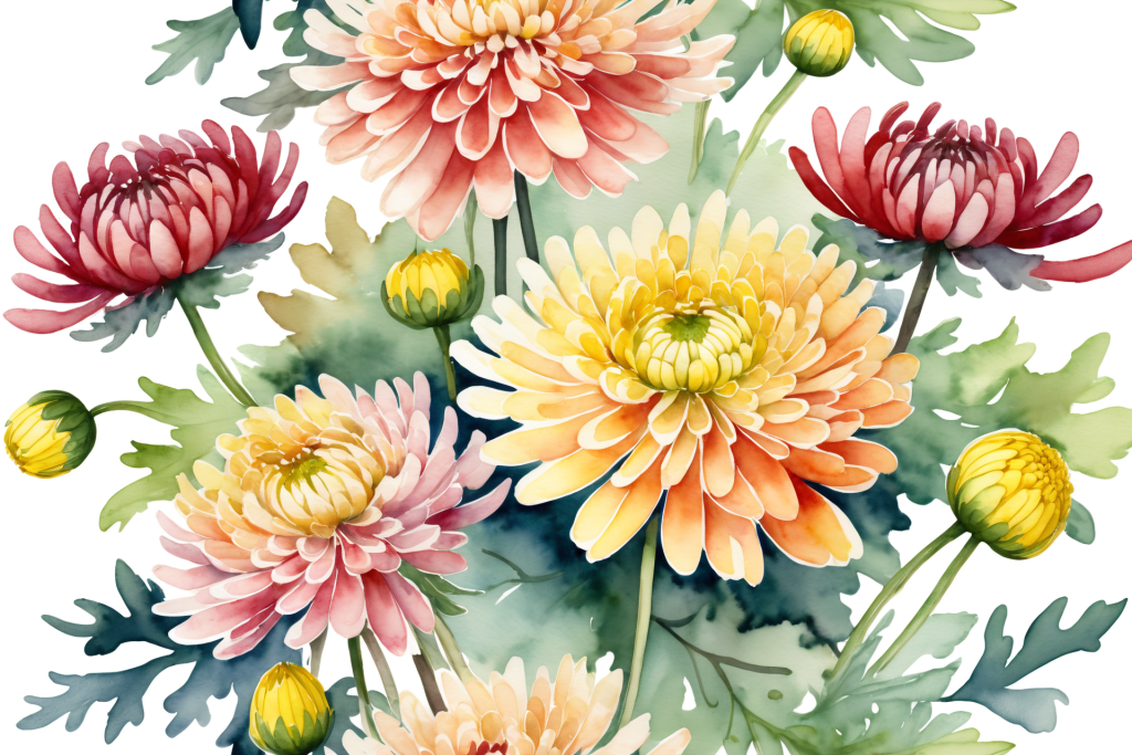 花瓣素材菊花花朵插画图片