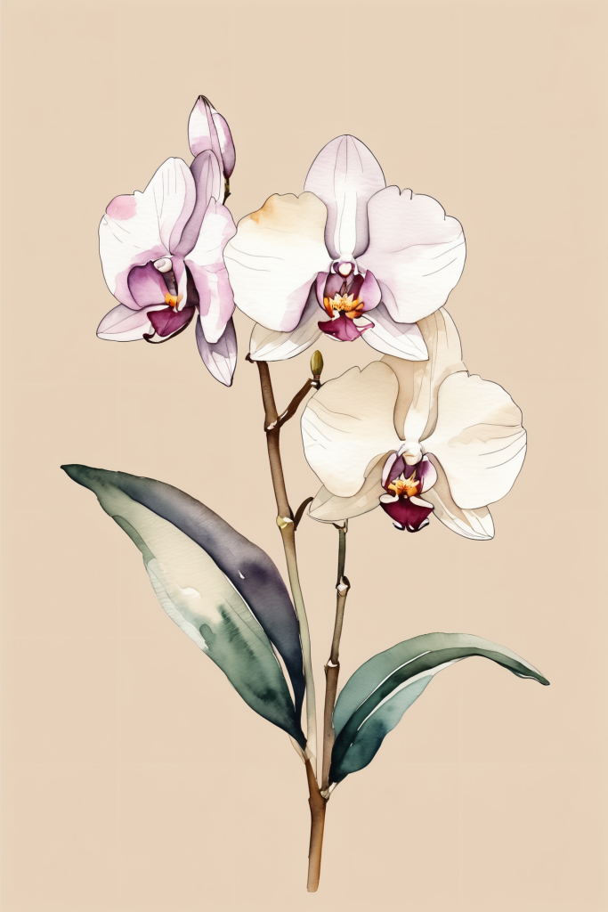 生生不息的兰花植物花卉图片插画