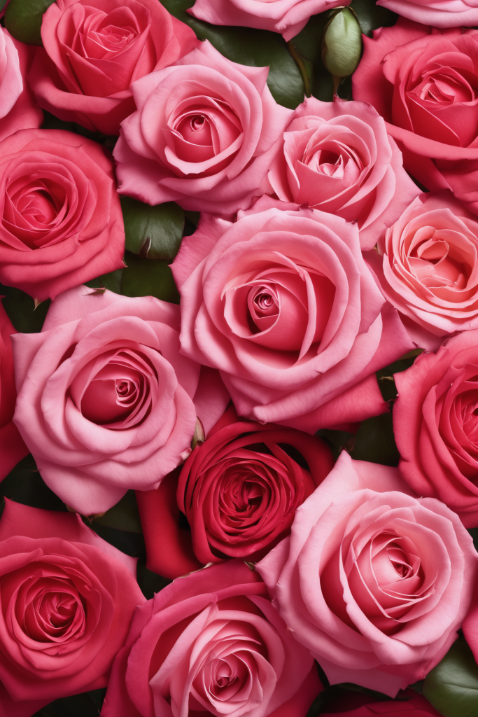 含苞欲放的花海玫瑰花摄影图片