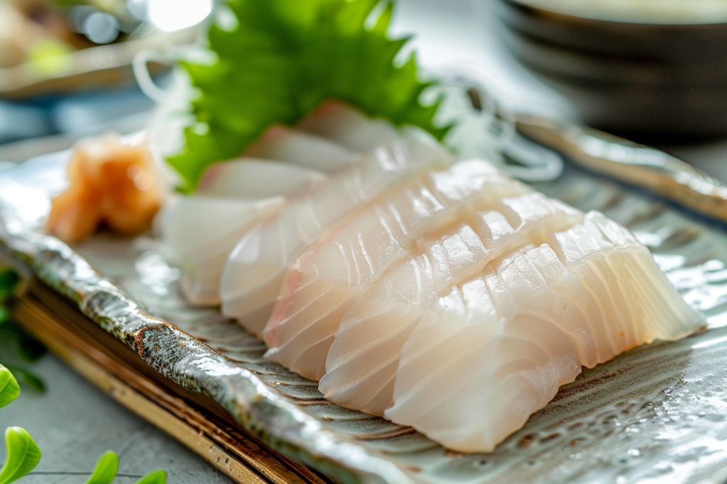 美味独特的刺身生鱼片摄影图片