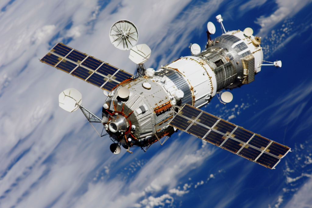 宇宙机械科技航天太空卫星图片摄影图