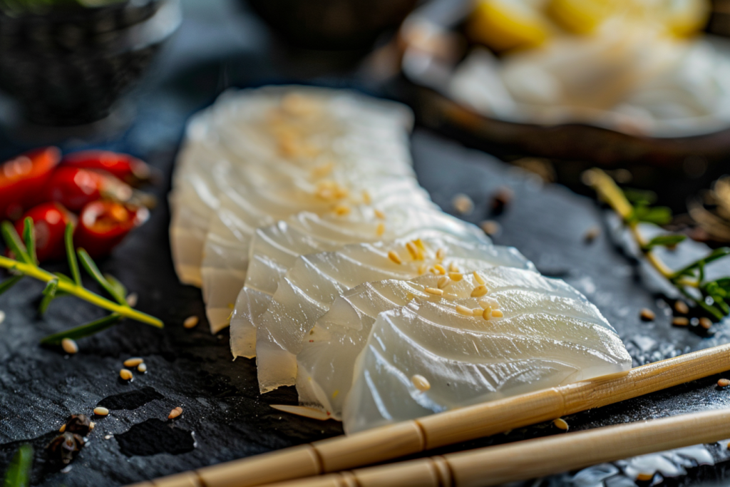 营养美食鱼片图片摄影图