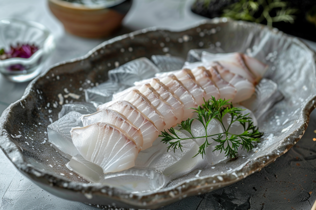 鱼类新鲜鱼肉美食鱼片图片摄影图