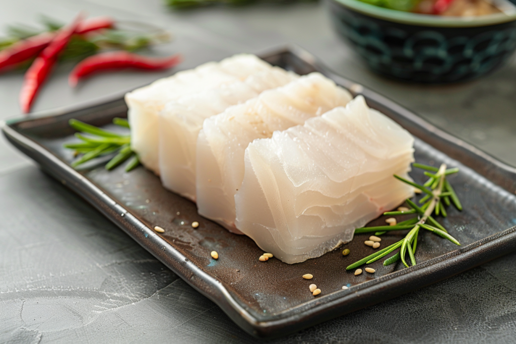 海鲜美食鱼片图片摄影图
