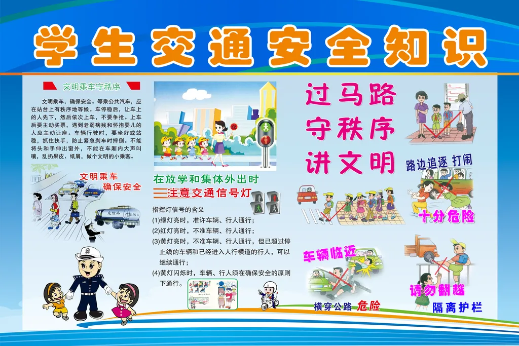 中小学生交通安全宣传海报