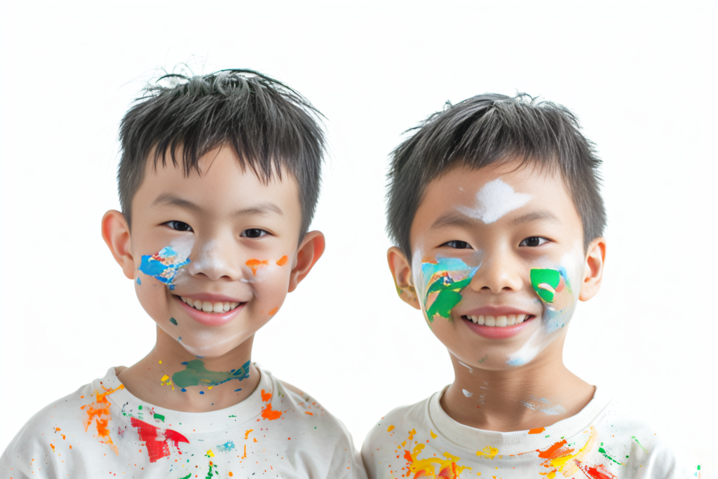 小孩儿童画画图片摄影图