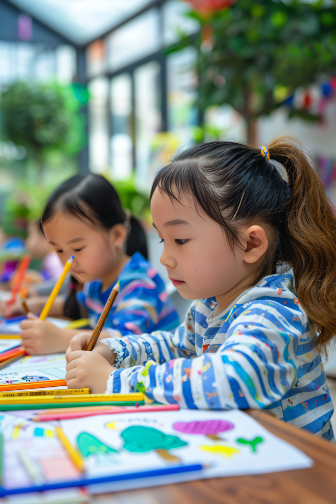 油彩教育幼儿颜料儿童画画图片摄影图