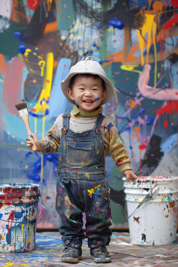 创作儿童画画图片摄影图
