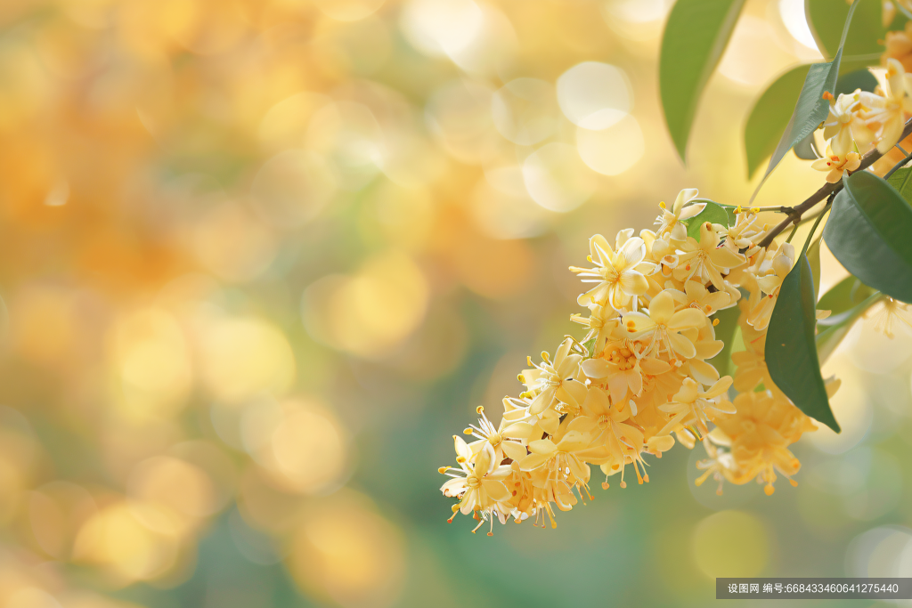 季节秋天秋季植物桂花图片摄影图