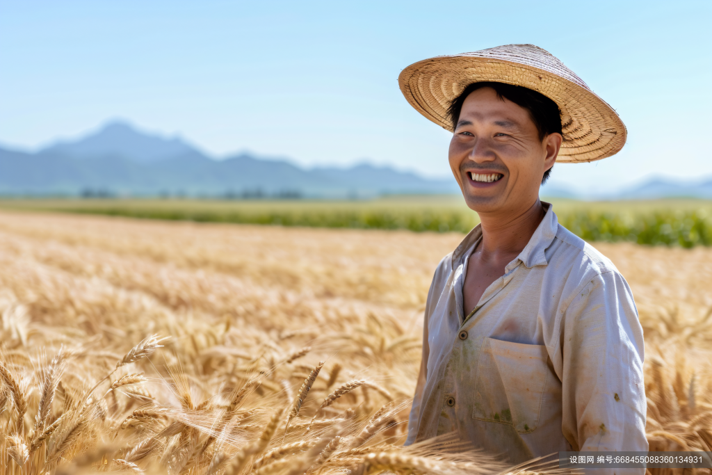 粮食食物农民伯伯农民人物图片摄影图