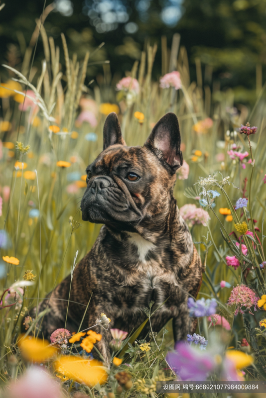 萌宠狗狗可爱法斗犬图片