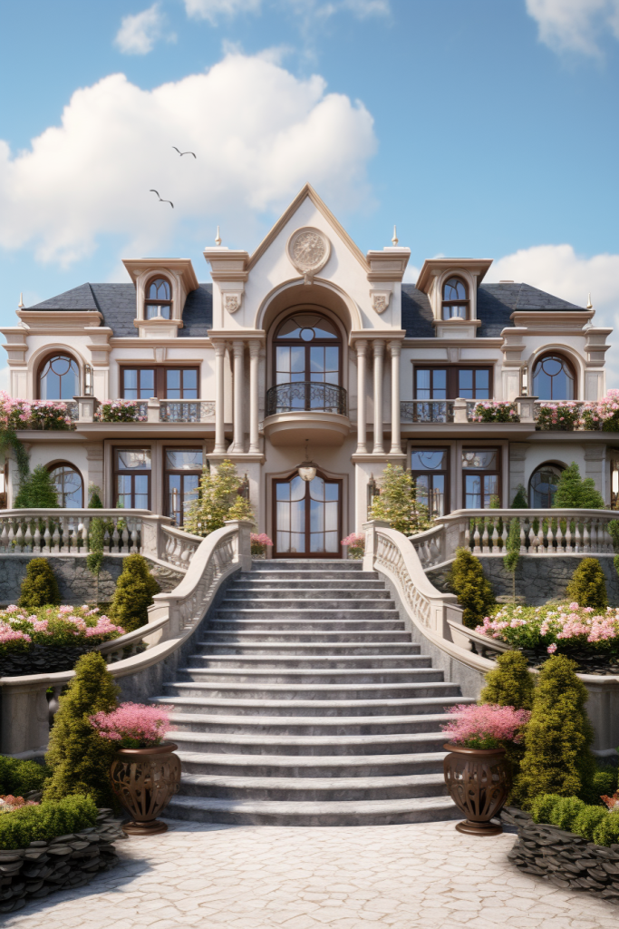 别墅欧式别墅建筑图片摄影图