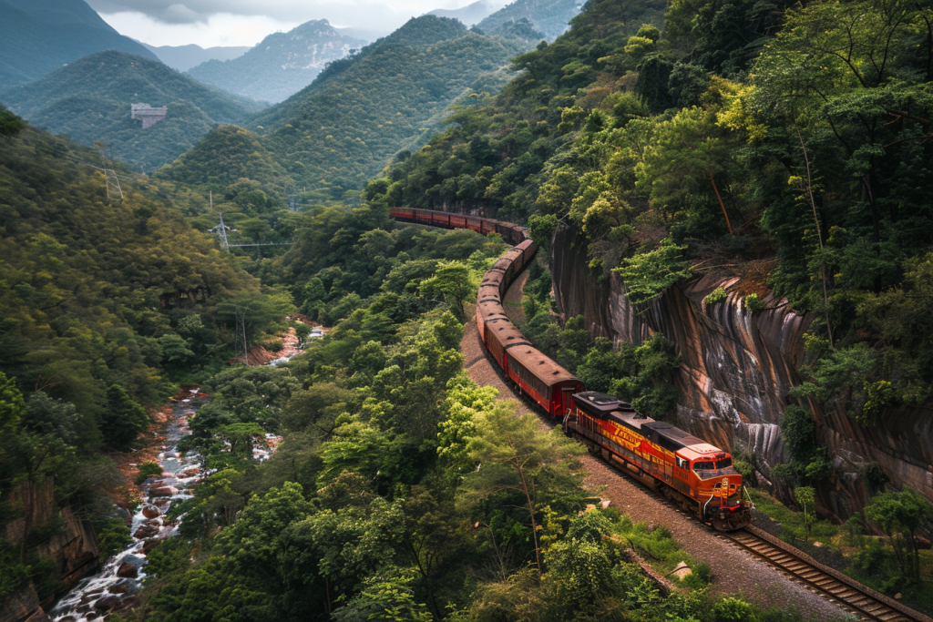行驶风景交通火车图片摄影图
