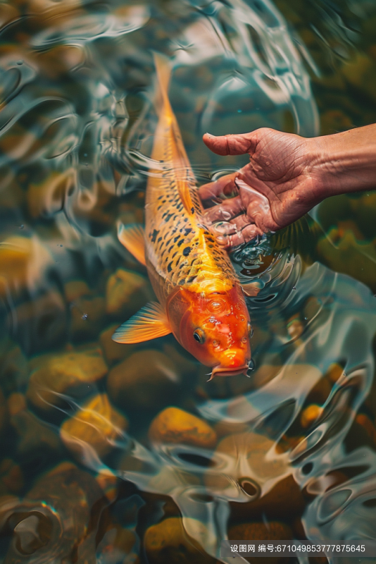 水生物动物锦鲤图片摄影图