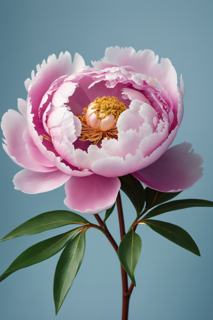 绿植牡丹花朵图片摄影图