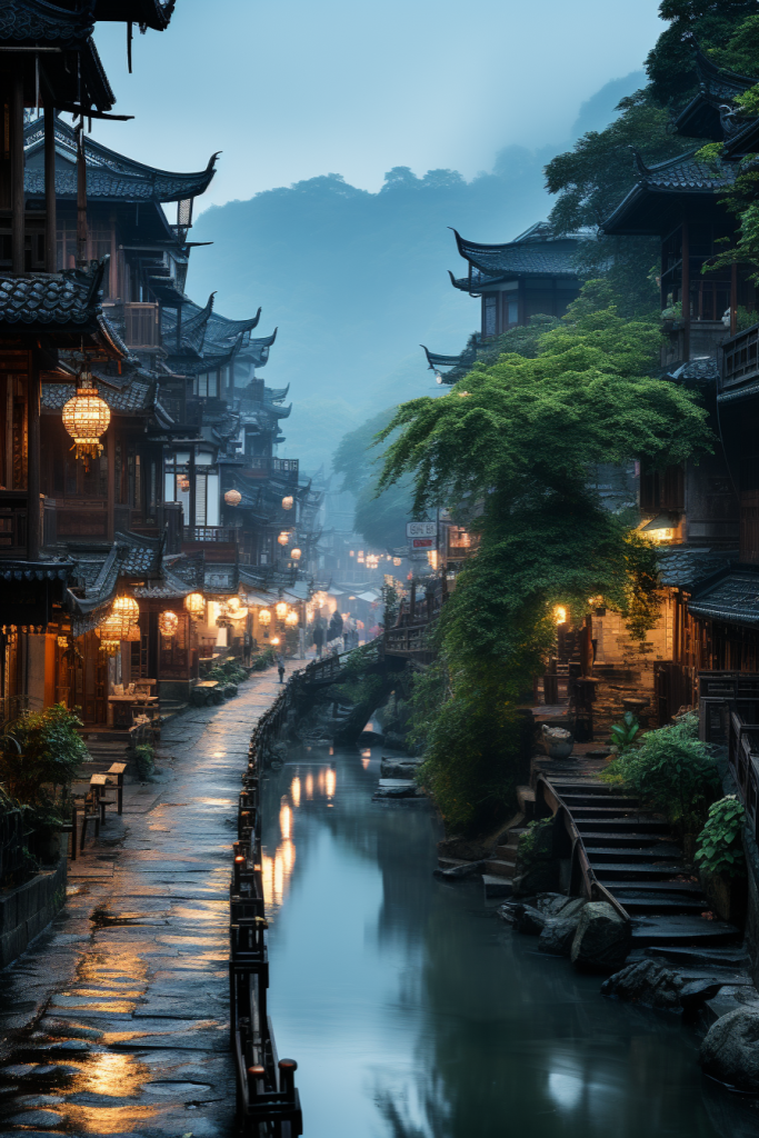 绝美桂林夜景桂林山水漓江