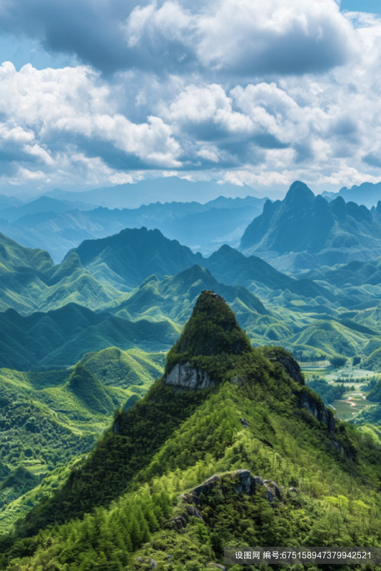 桂林山水风光十万大山风景