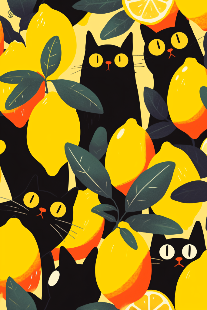 扁平化插图猫咪插图