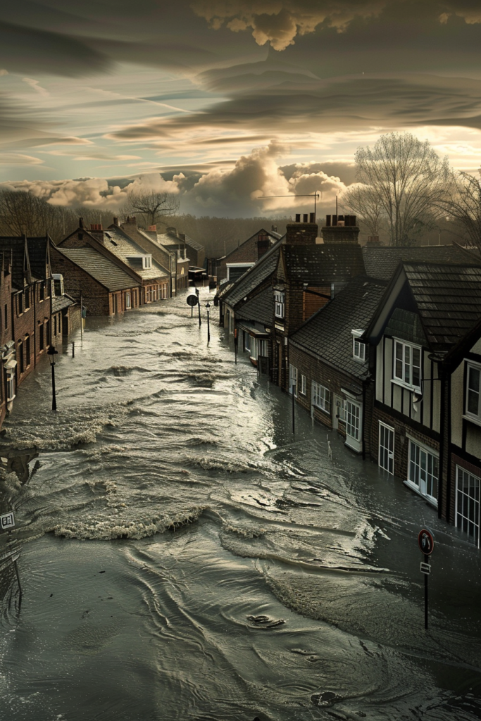 自然灾害汛期洪水图片