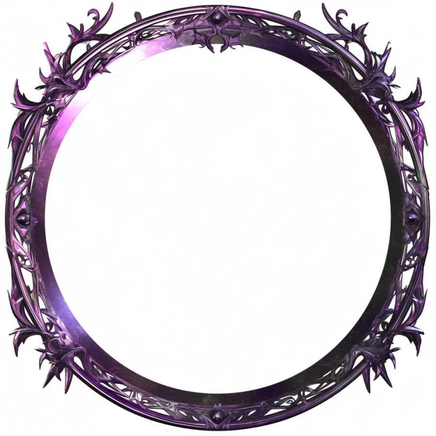 圆形复古边框素材图