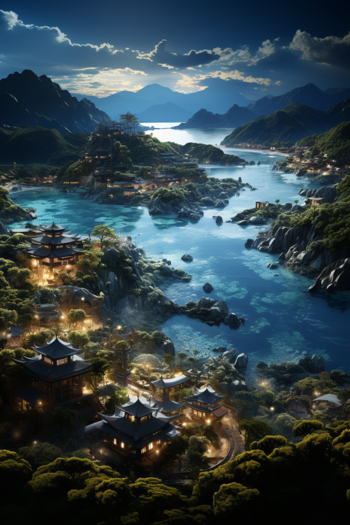 中式山水中式景观风景