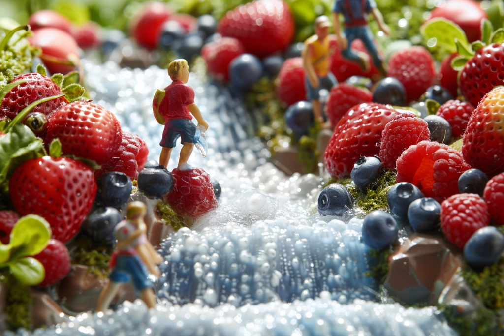 微距场景微观果蔬农场