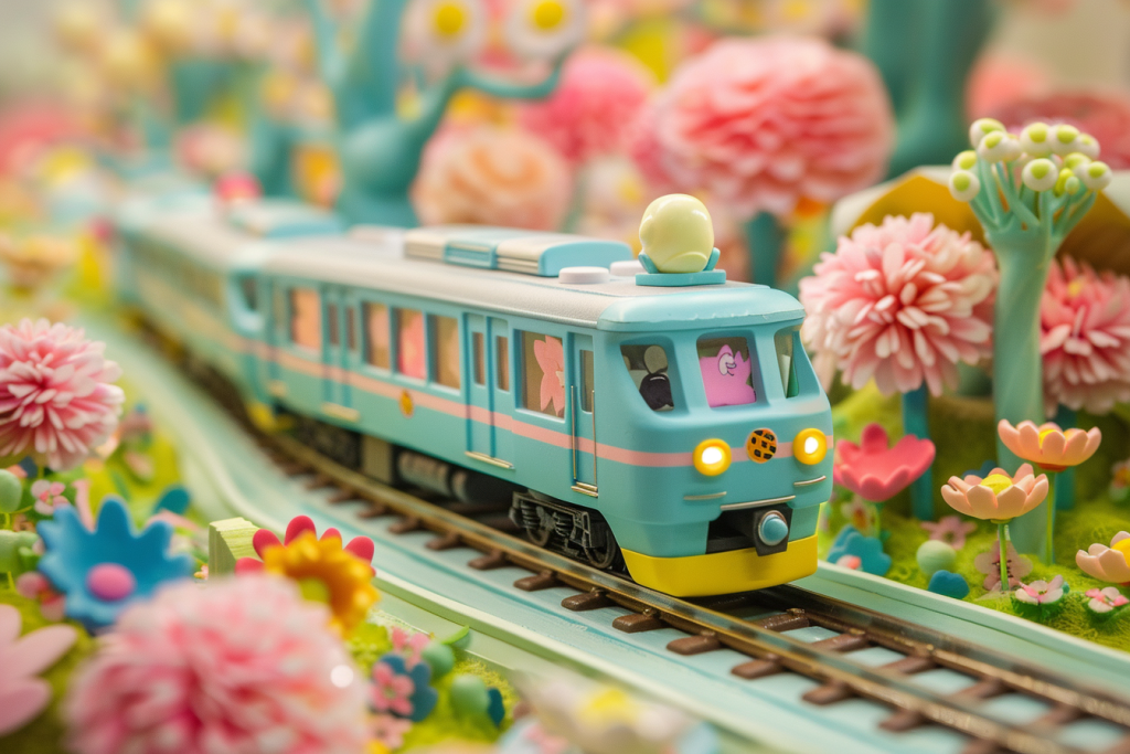 浪漫花园模型列车