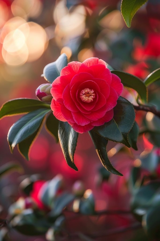 花中娇客山茶花花蕊