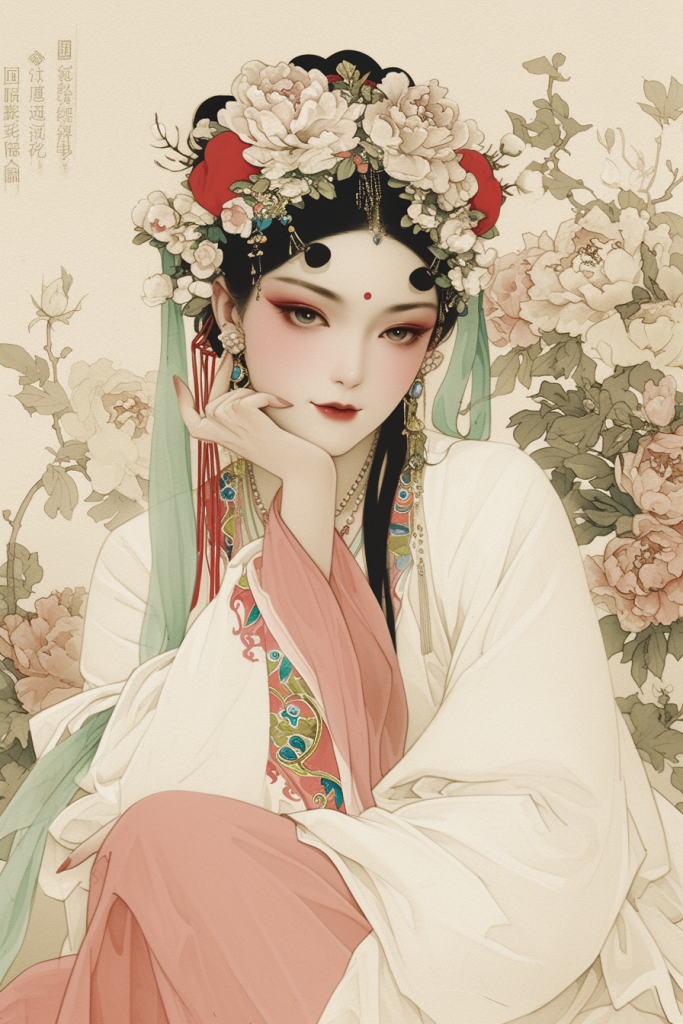 戏曲人物插画形象