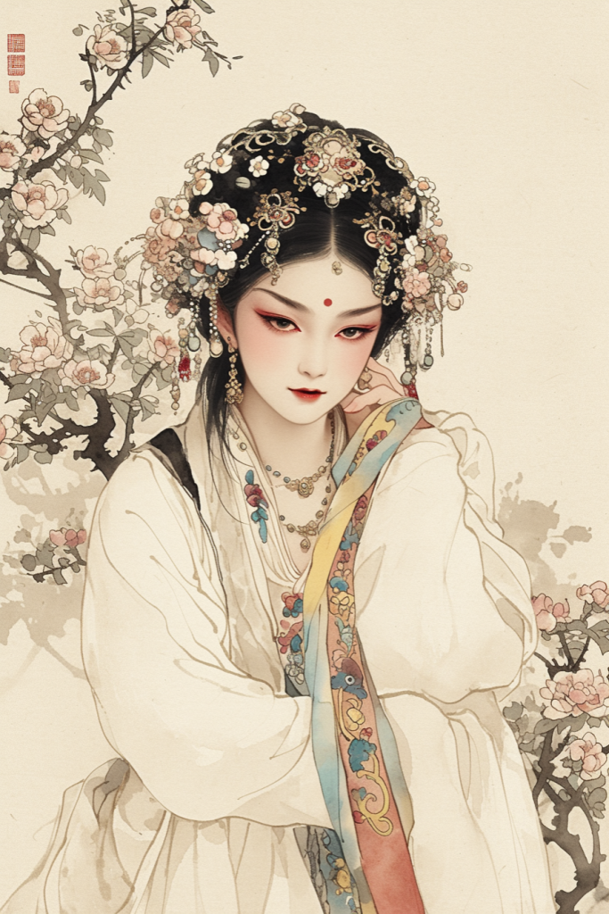 戏曲人物插画形象