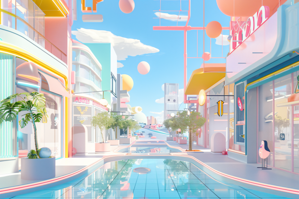 3D电商商铺场景模型素材