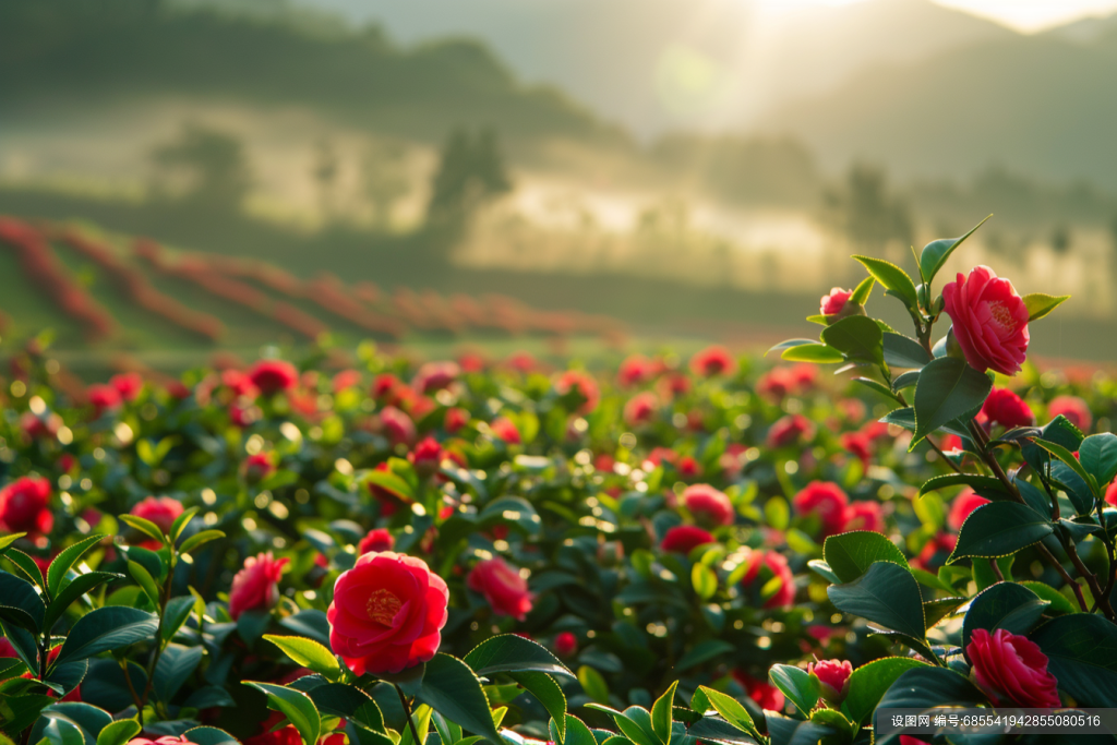 杜鹃花鲜花绽放自然风景