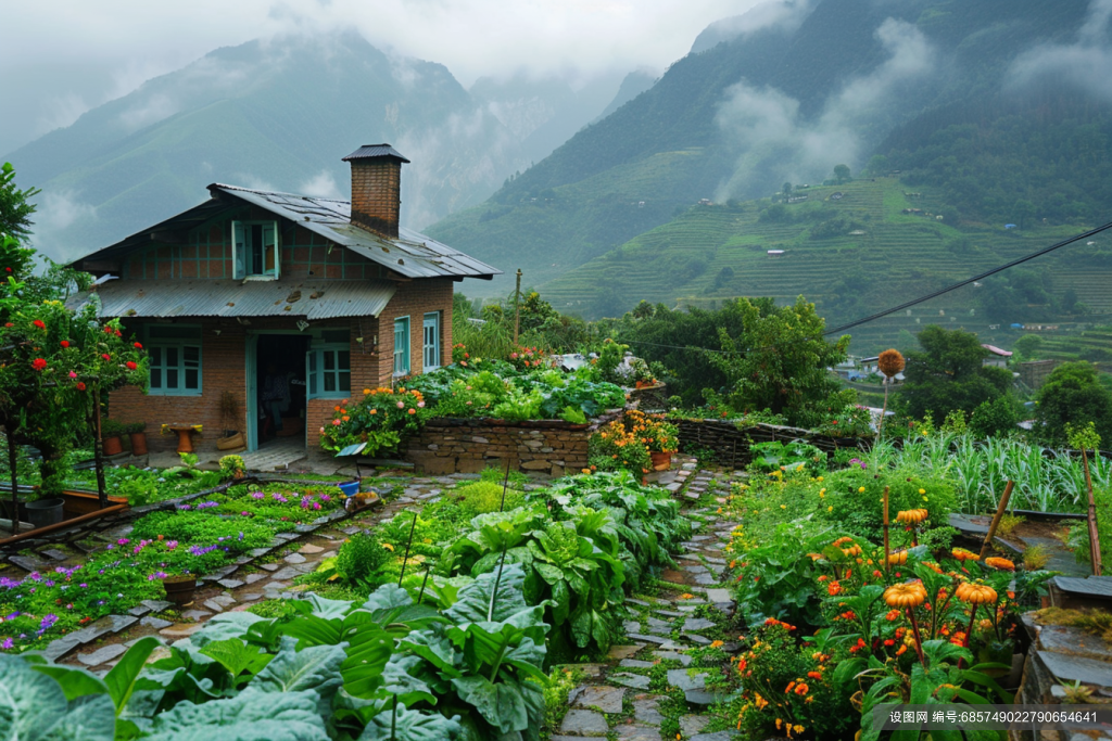 乡间小屋高清摄影大图