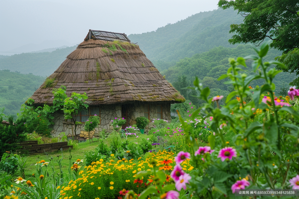 春天生态乡村小屋