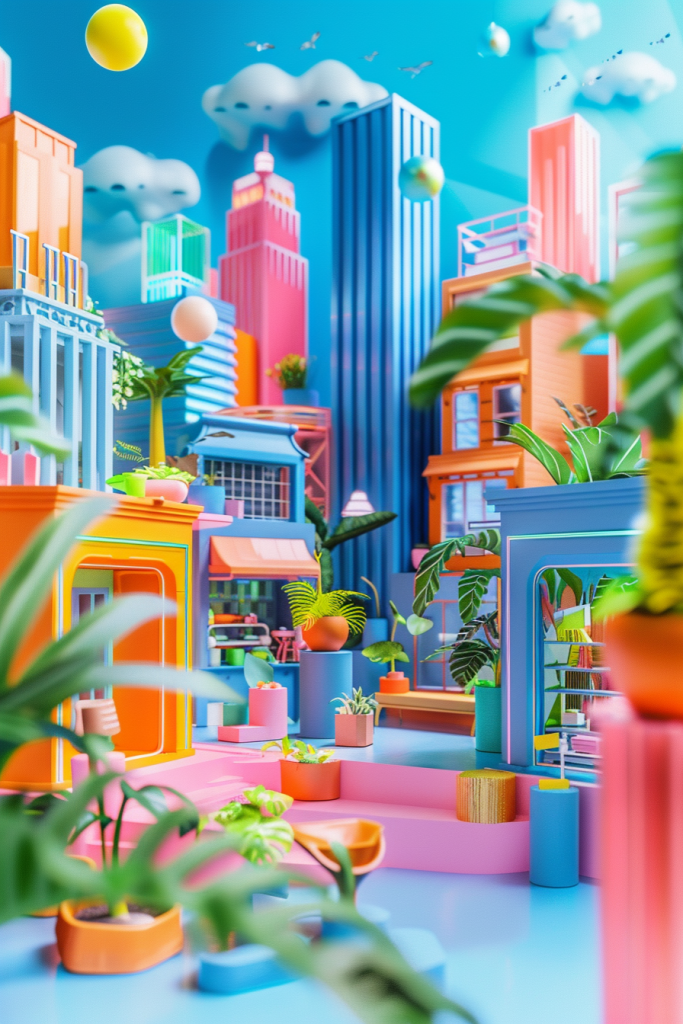 3D电商铺面场景创意设计