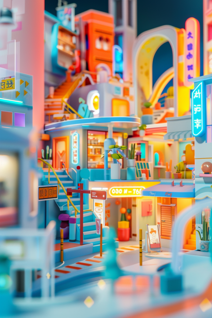 3D电商铺面场景创意设计