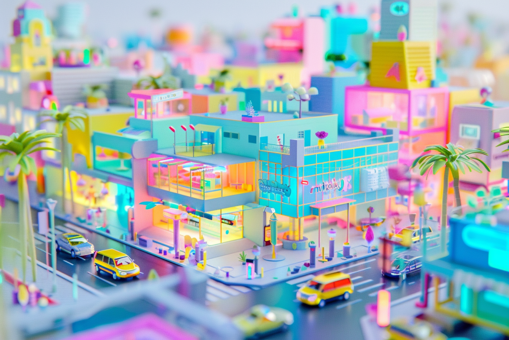C4D电商铺面场景