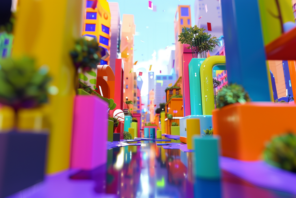 C4D电商商铺场景